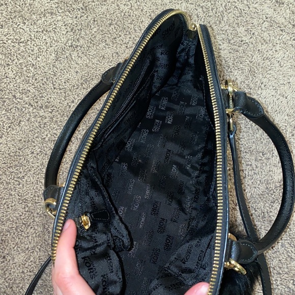 Michael Kors Black Leather Purse - Picture 3 of 4